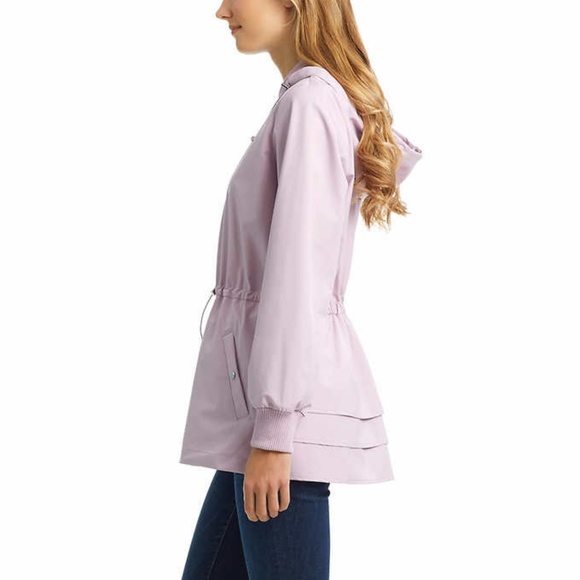 Bernardo Ladies' Ruffle Hem Jacket Light Purple - Picture 5 of 6